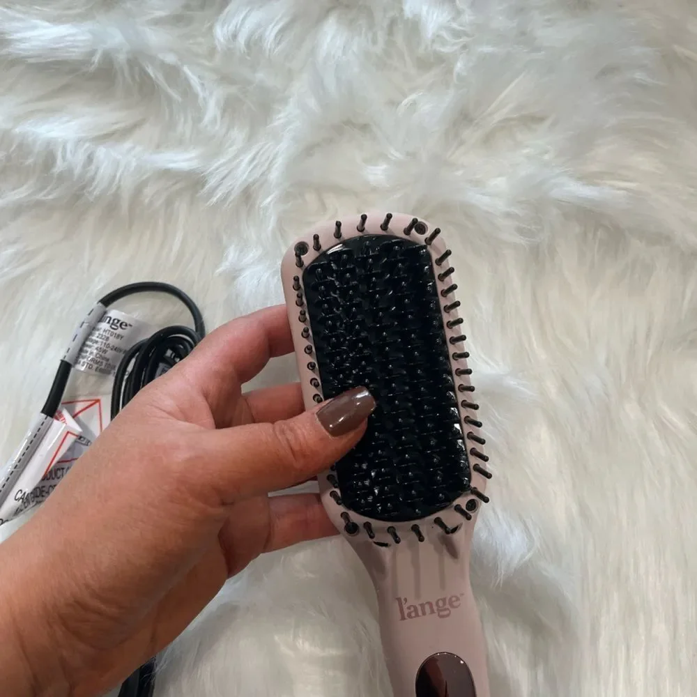 L'ange Pink Le Vite Ceramic Straightening Brush